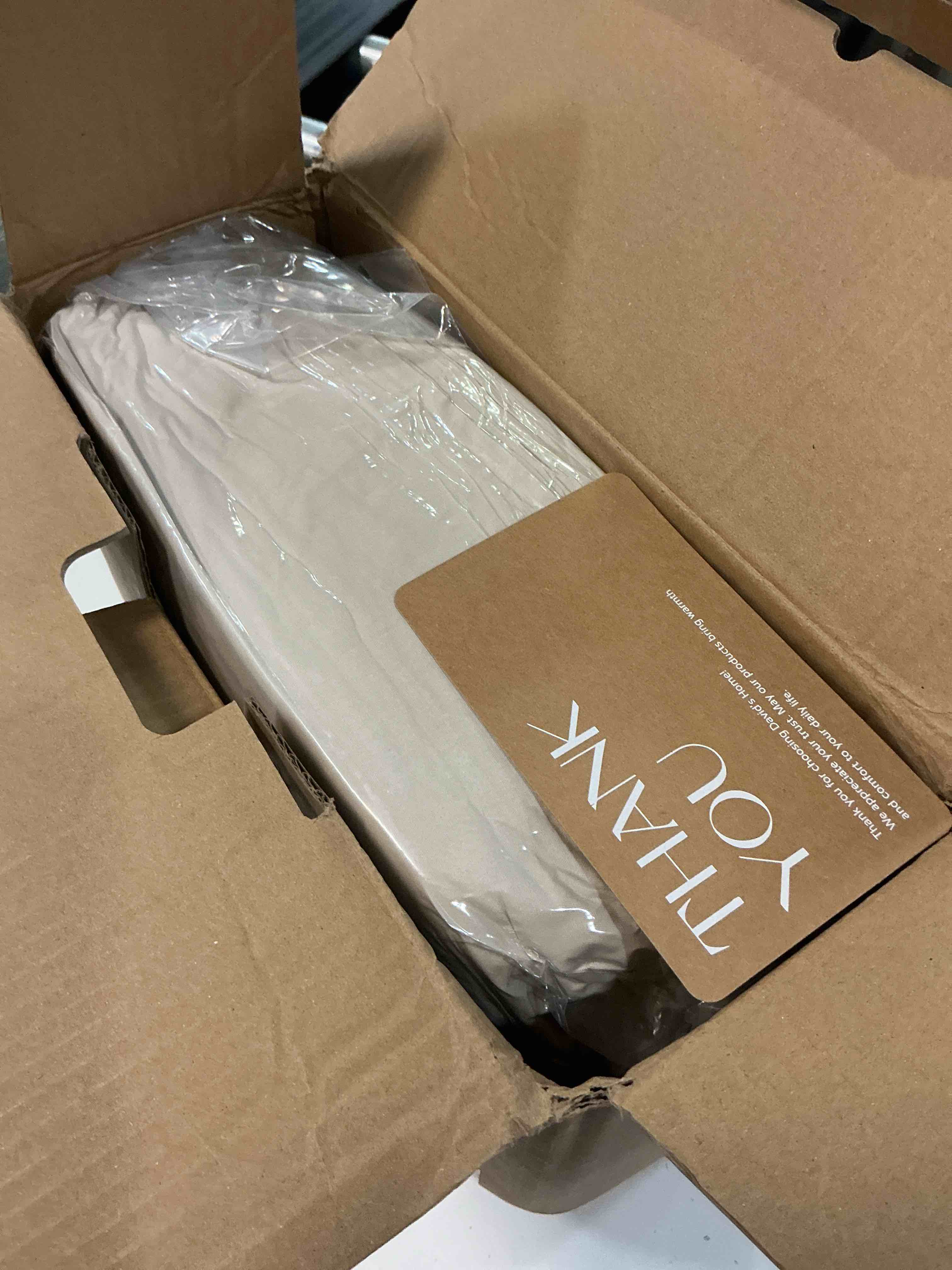 Condition photo showing New/Like New for david's home cotton muslin comforter set queen size, soft lightweight breathable cozy skin-friendly, 3pcs linen like gauze bedding with pillow shams, aesthetics home decor & giftable, natural natural queen