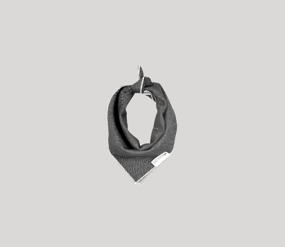 Case of 12- Grayson pup, the label, solid, gray dog bandanna