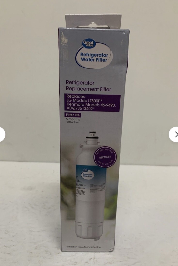 (3pack)Great Value Replacement Water Filter LG Models LT800P 6 months 300gallons