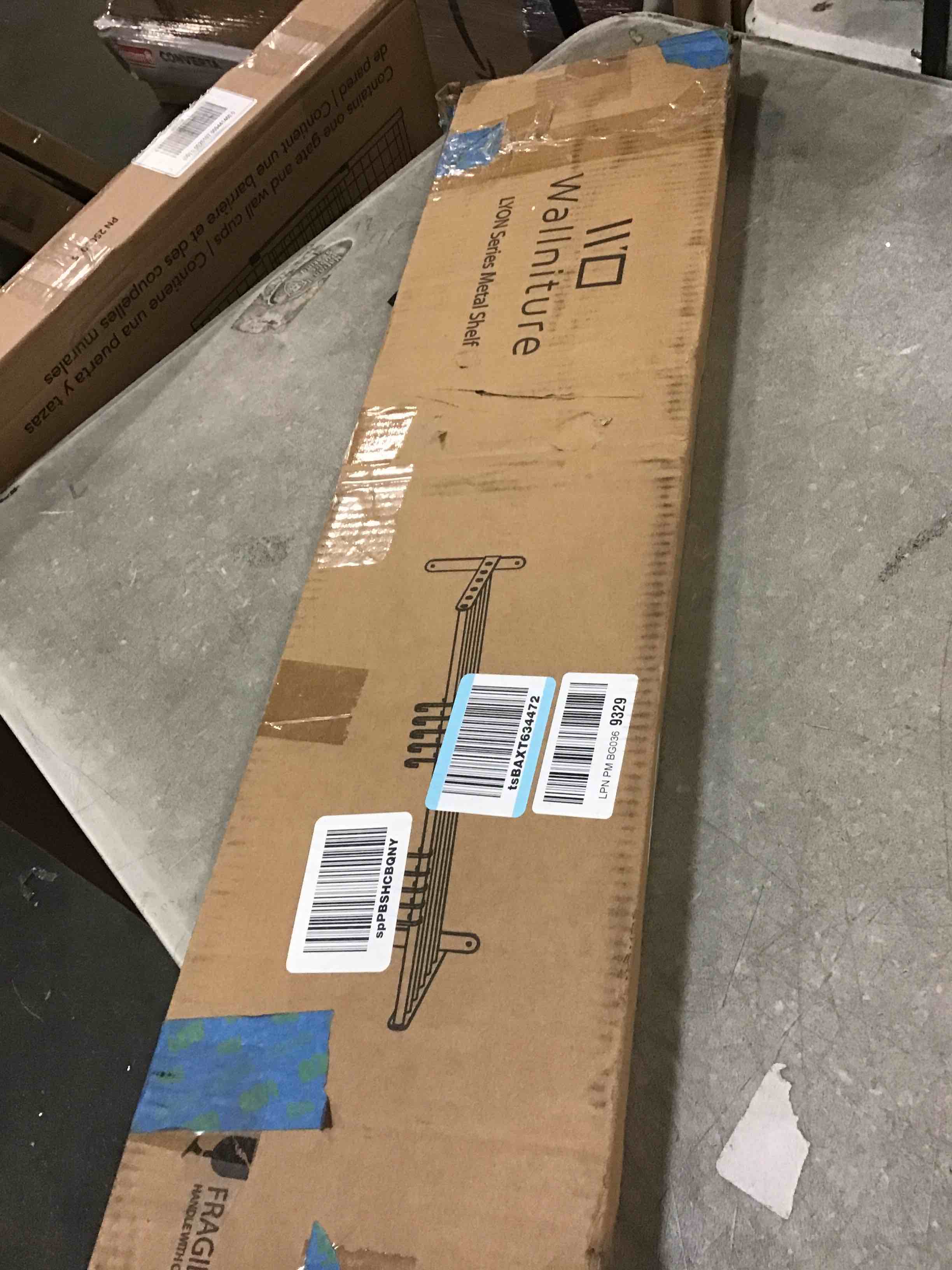 Wallniture Lyon Kitchen Organization and Storage Rack, Stainless Steel