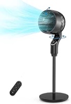 Pedestal Fan for Bedroom,VCK 42“ Standing Floor Fan with 360° Oscillating Air Circulator,32 Speeds,4 Modes,24db Ultra Quiet DC Motor,24H Timer,Child Lock,Smart Remote Control for Home, Office, Indoor