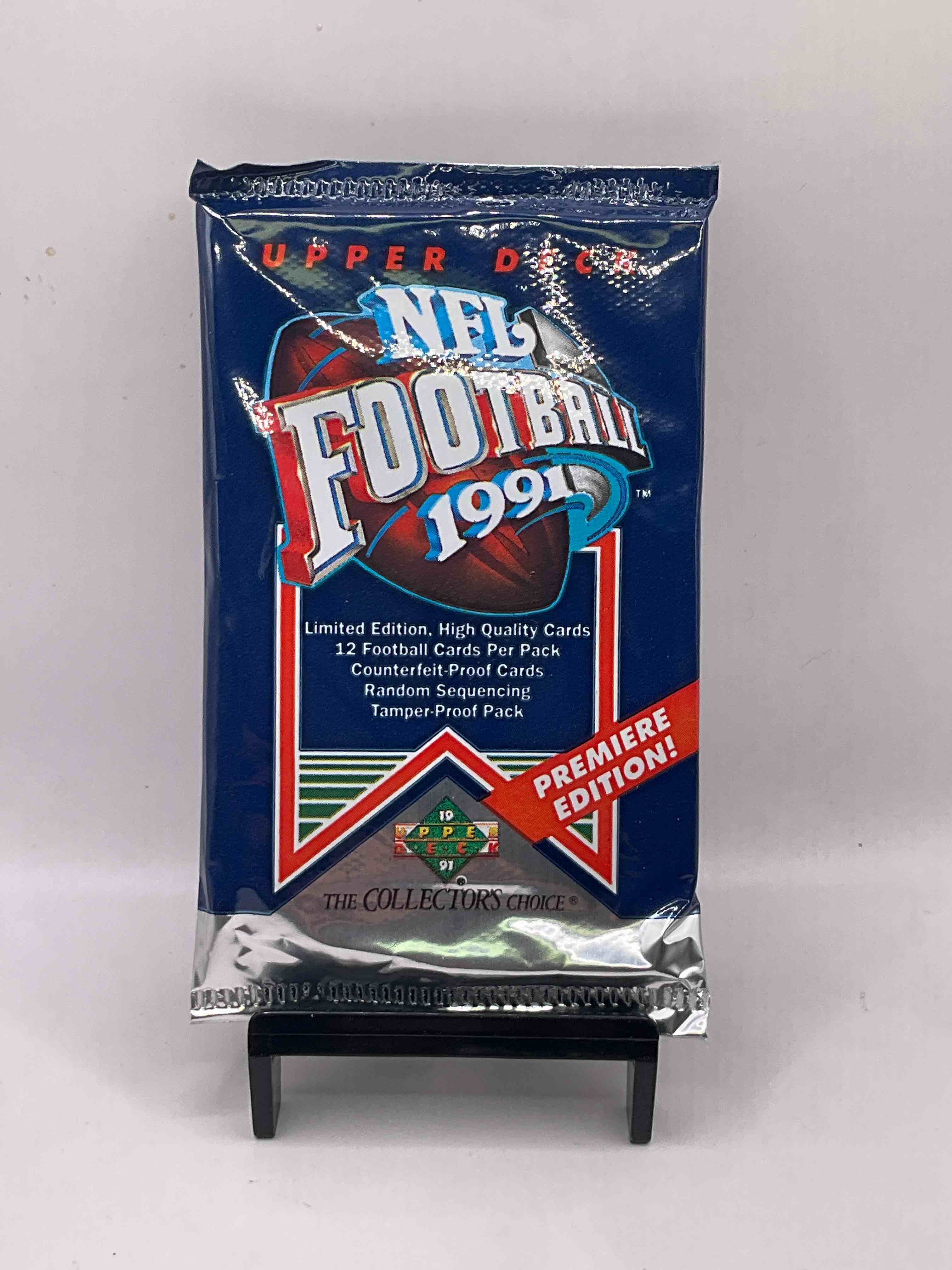 Rare & Vintage! 1991 Upper Deck Unopened NFL Football Packs! Direct From Original Box! Brett Favre Rookie Year! Search For Brett Favre Rookie & Other 80s Stars! 