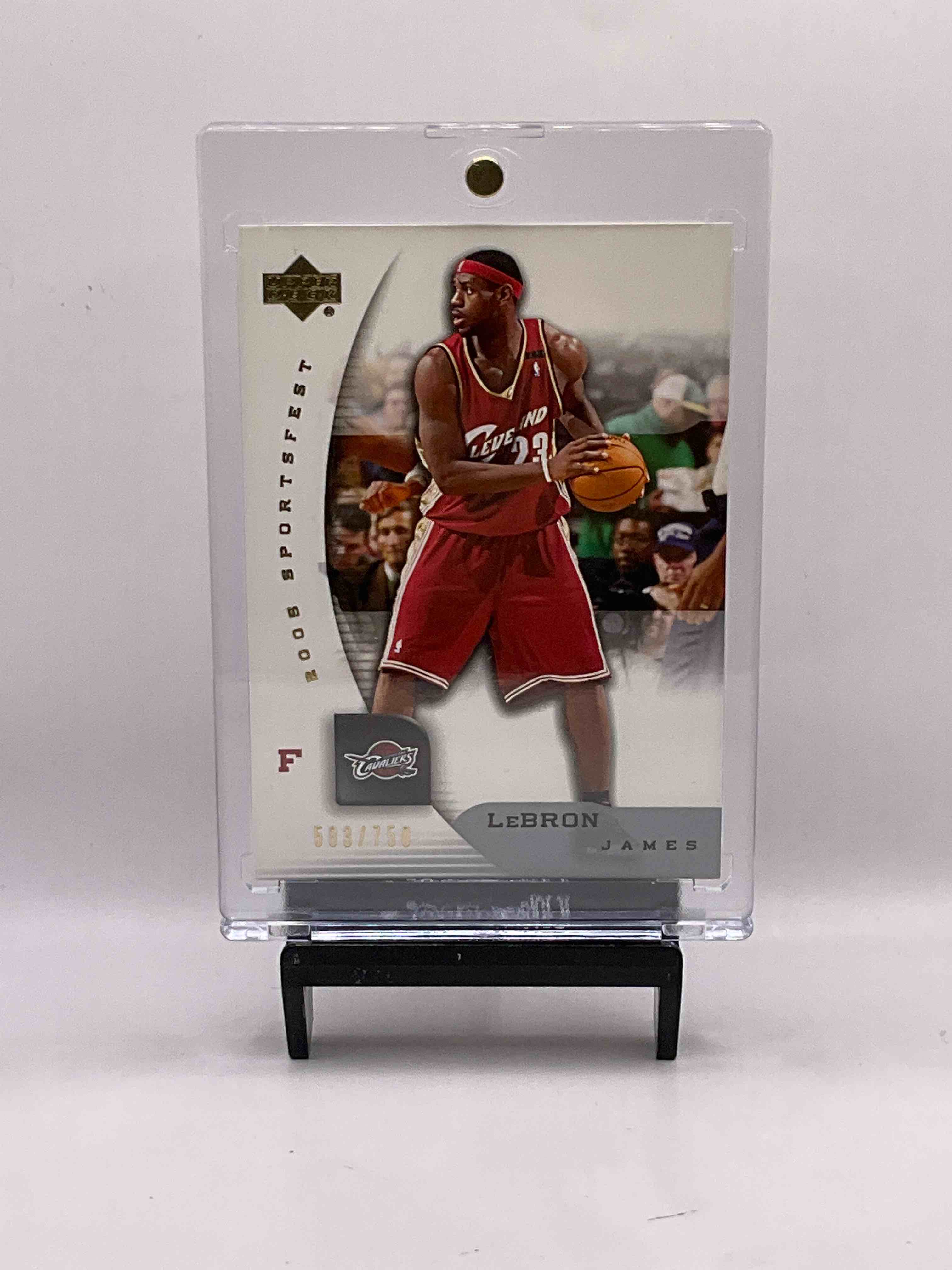 LeBron James Insanity! Pristine Upper Deck LeBron James Card Numbered 583/750, Meaning Only 750 Have Ever Been Made, Insane! Matched Up With A 2004 Upper Deck Phenomenal Beginnings & 2008 Fleer Hot Prospects Cards! Doesn’t Get Any Better! All In Hard Or Magnetic Cases!