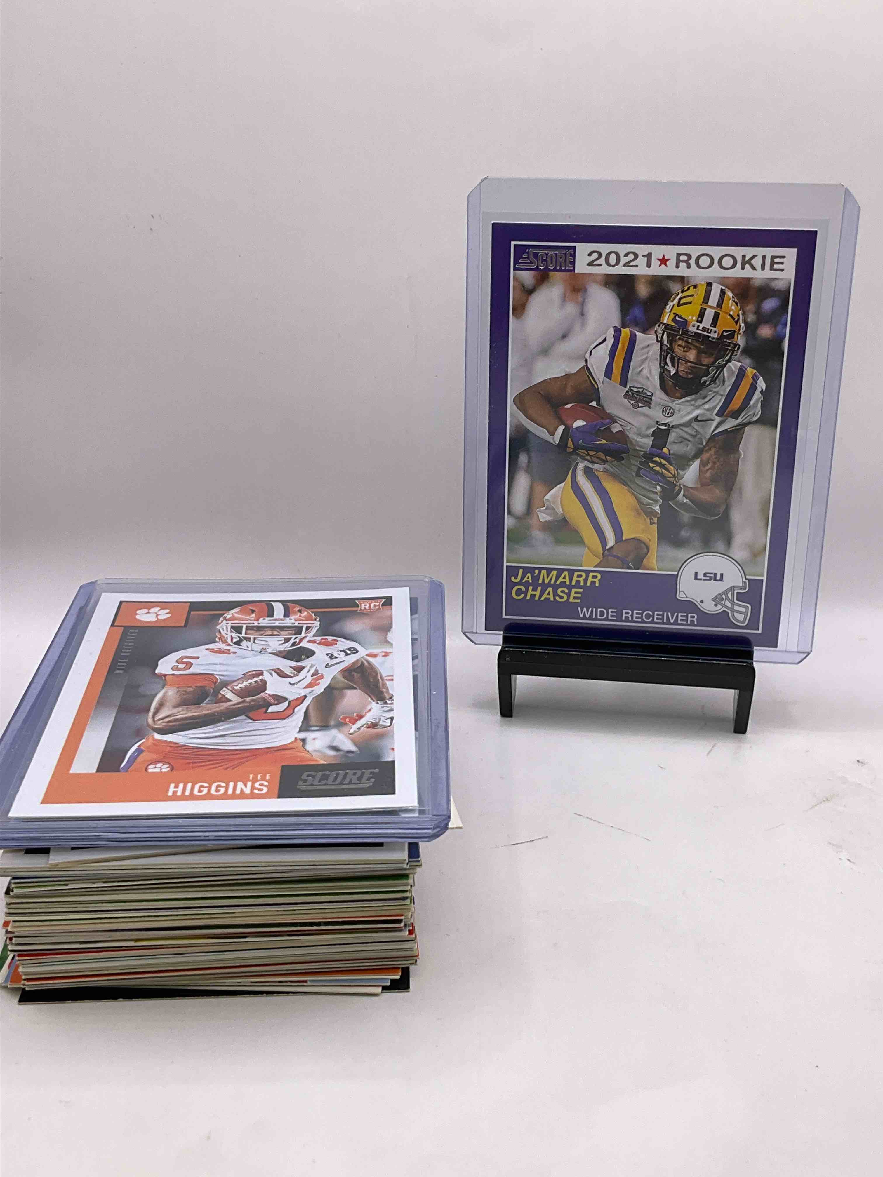 Who Dey 50 Card Extravaganza! Tee Higgins & Jamarr Chase Rookies! Two Jamarr Chase Rookies! Mixed Variety Of Vintage & New Bengals! Crazy!