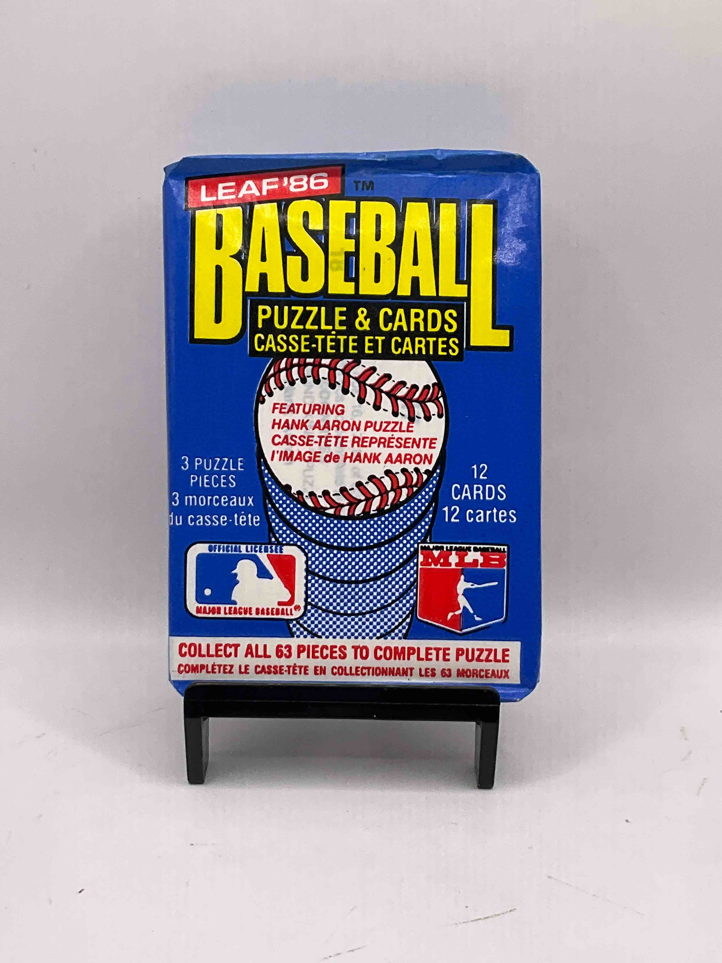 Exceptional! Rarest Of The Rare! 1986 Donruss LEAF Baseball Unopened Wax Pack, Direct From Original Retail Case! 86' DONRUSS Is The Most Valuable Of 86' Baseball Cards, These Are The More Rare LEAF Print Version & All 86' Baseball Cards Are Booming For Collectors And Drying Up Fast! Search For Jose Canseco Rookie #39 (PSA 10 Value $400), Fred McGriff Rookie #28 (PSA 10 Value $325), Cecil Fielder Rookie, Nolan Ryan, Andres Galarraga Rookie & So Much More! Drying up fast! This LEAF Version Almost Impossible To Find!