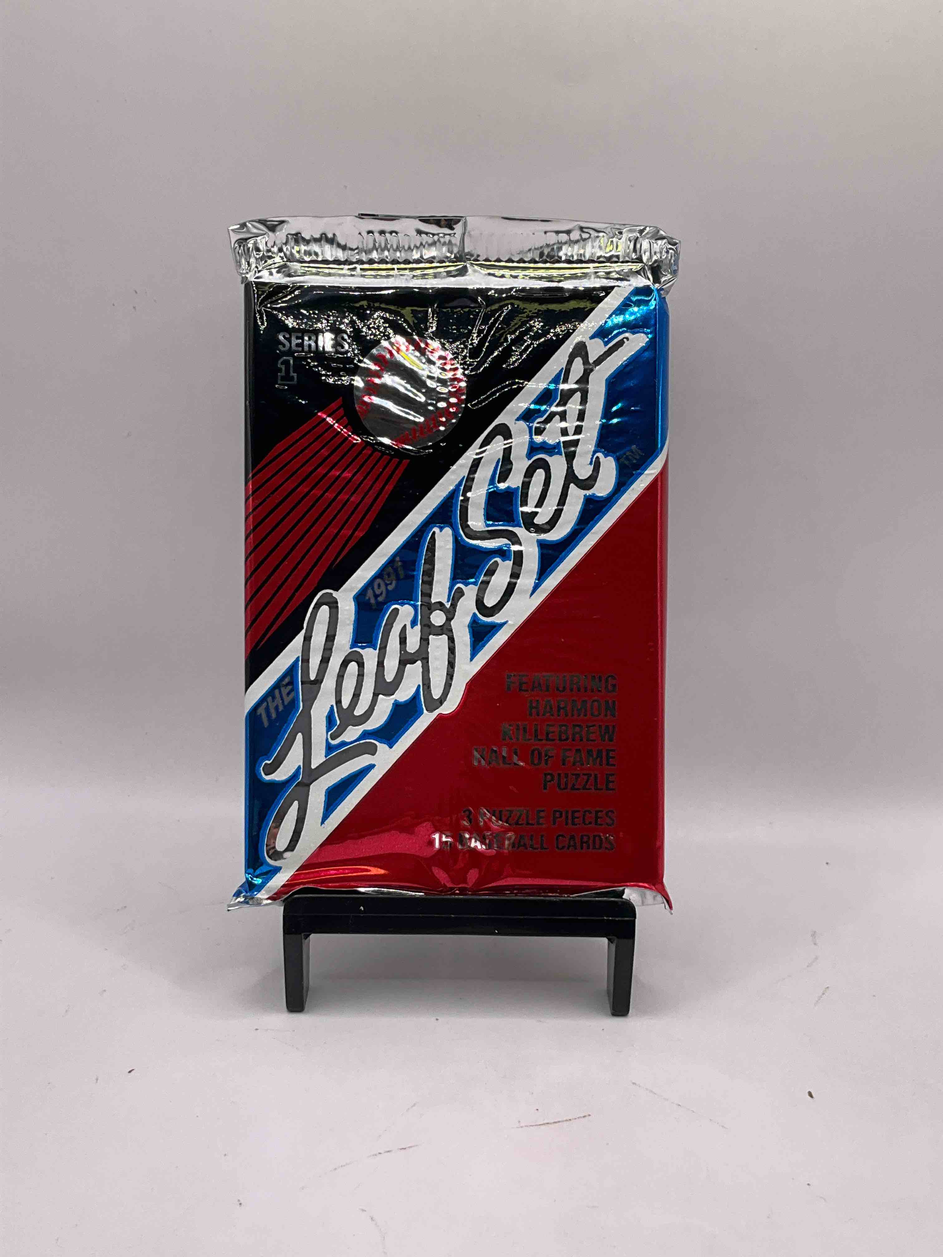 1991 Leaf Baseball Unopened Sealed Card Pack Direct From Original Sealed Retail Case! Search For Early Ken Griffey Jr., Nolan Ryan & So Much More!