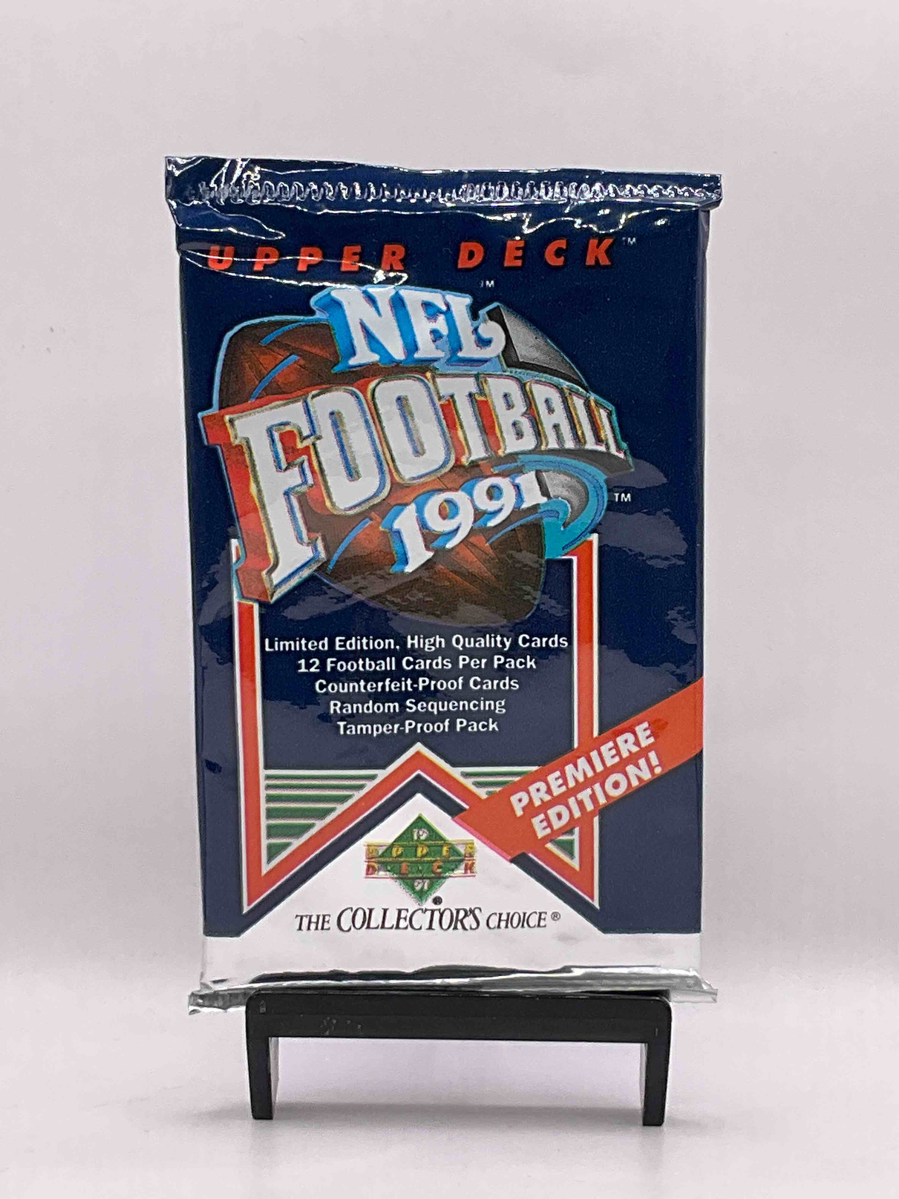Rare & Vintage! 1991 Upper Deck Unopened NFL Football Packs! Direct From Original Box! Brett Favre Rookie Year! Search For Brett Favre Rookie & Other 80s Stars! 