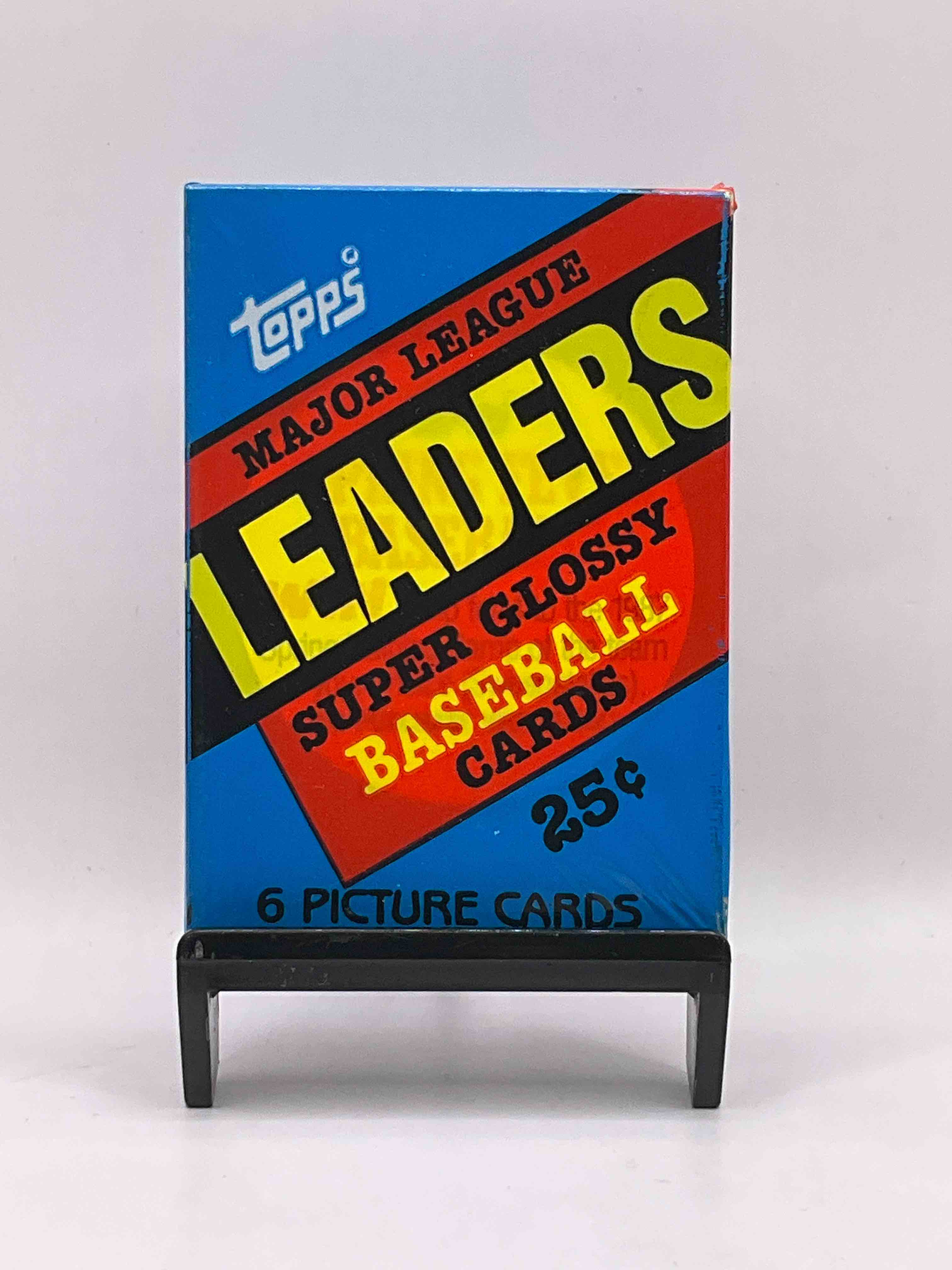 Ultra Rare! 1986 "MLB Leaders" Unopened Miniature Baseball Collectible Card Packs, 6 Cards Per Pack, Direct From Original Retail Case. Super Rare, Impossible To Find! Like New Condition!