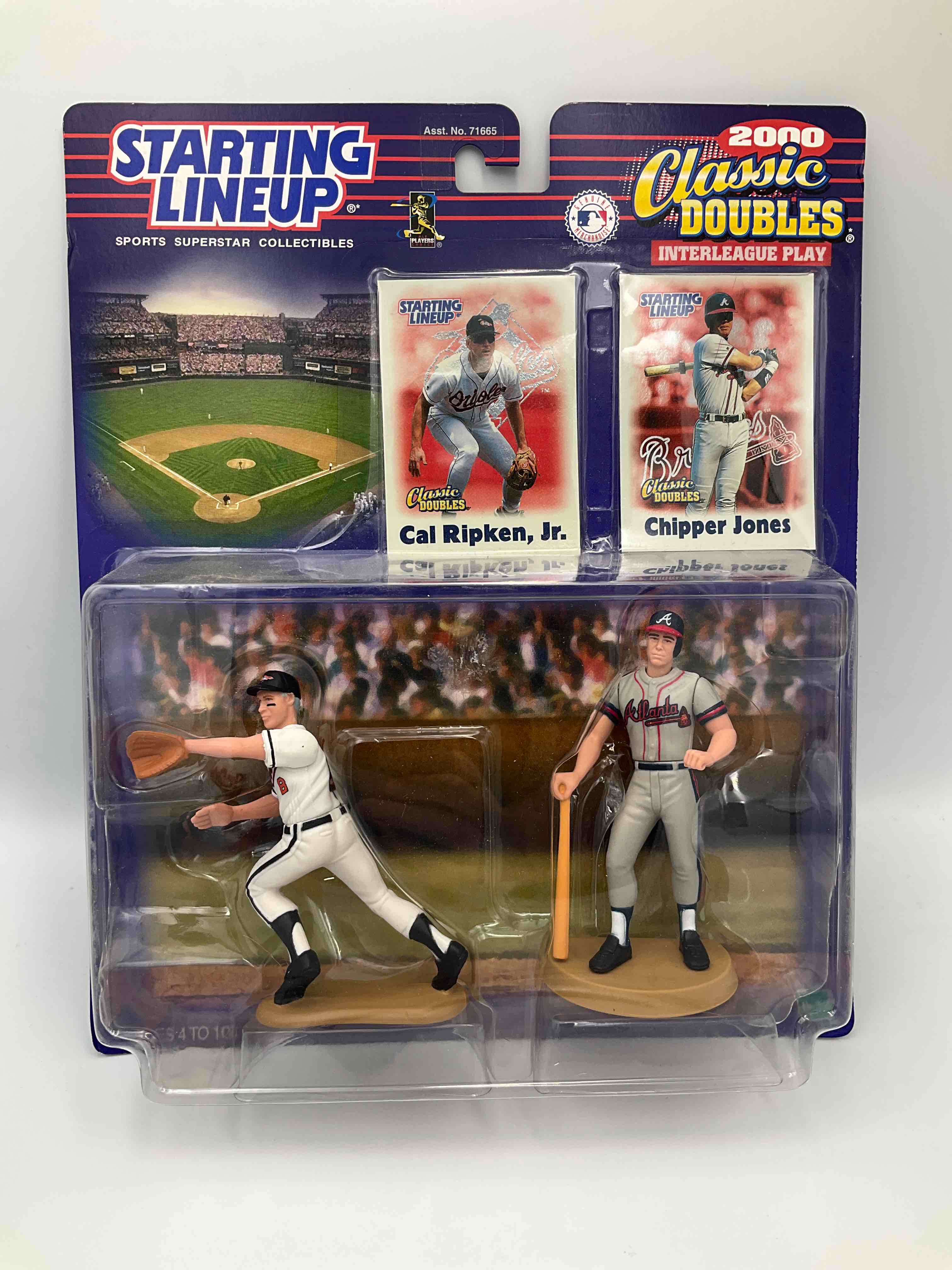 Rare 2000 Classic Doubles Startling Lineup Action Figures! Cal Ripken Jr & Chipper Jones! Two Of The Best At The Time!! Great Condition! Perfect Gift!