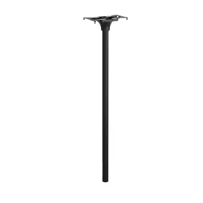 RELIABILT Black Steel Mount Mailbox Post Model 07-2972