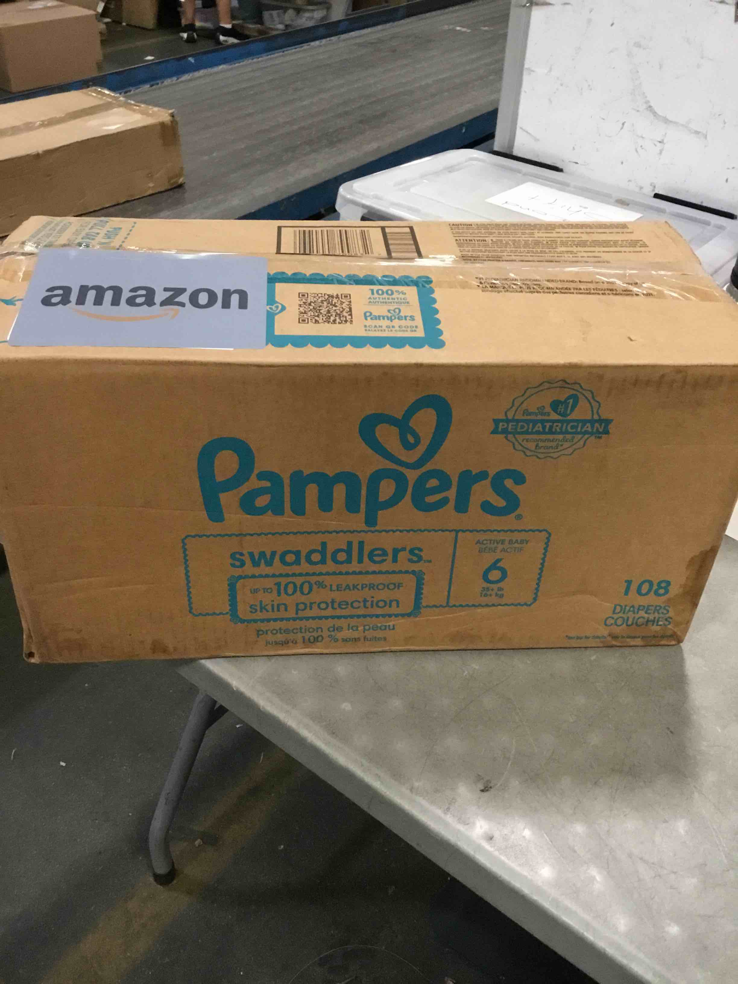 Pampers Swaddlers Diapers Size 6, 108 count Disposable Diapers