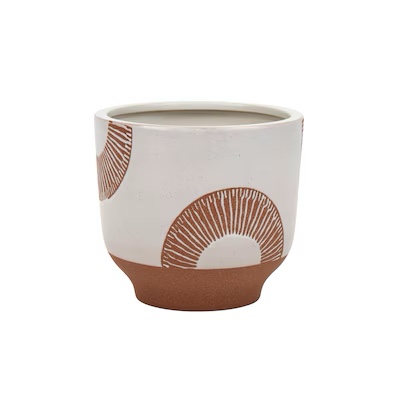 Origin 21 Round 6.625-in W x 6-in H Multiple Colors/Finishes Ceramic Indoor/Outdoor Planter (pack 2)