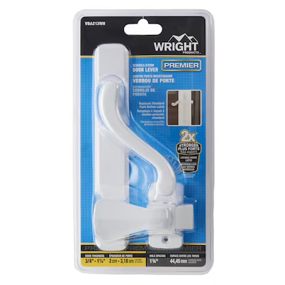 WRIGHT PRODUCTS White Lockable Screen/Storm Door Replacement Handleset