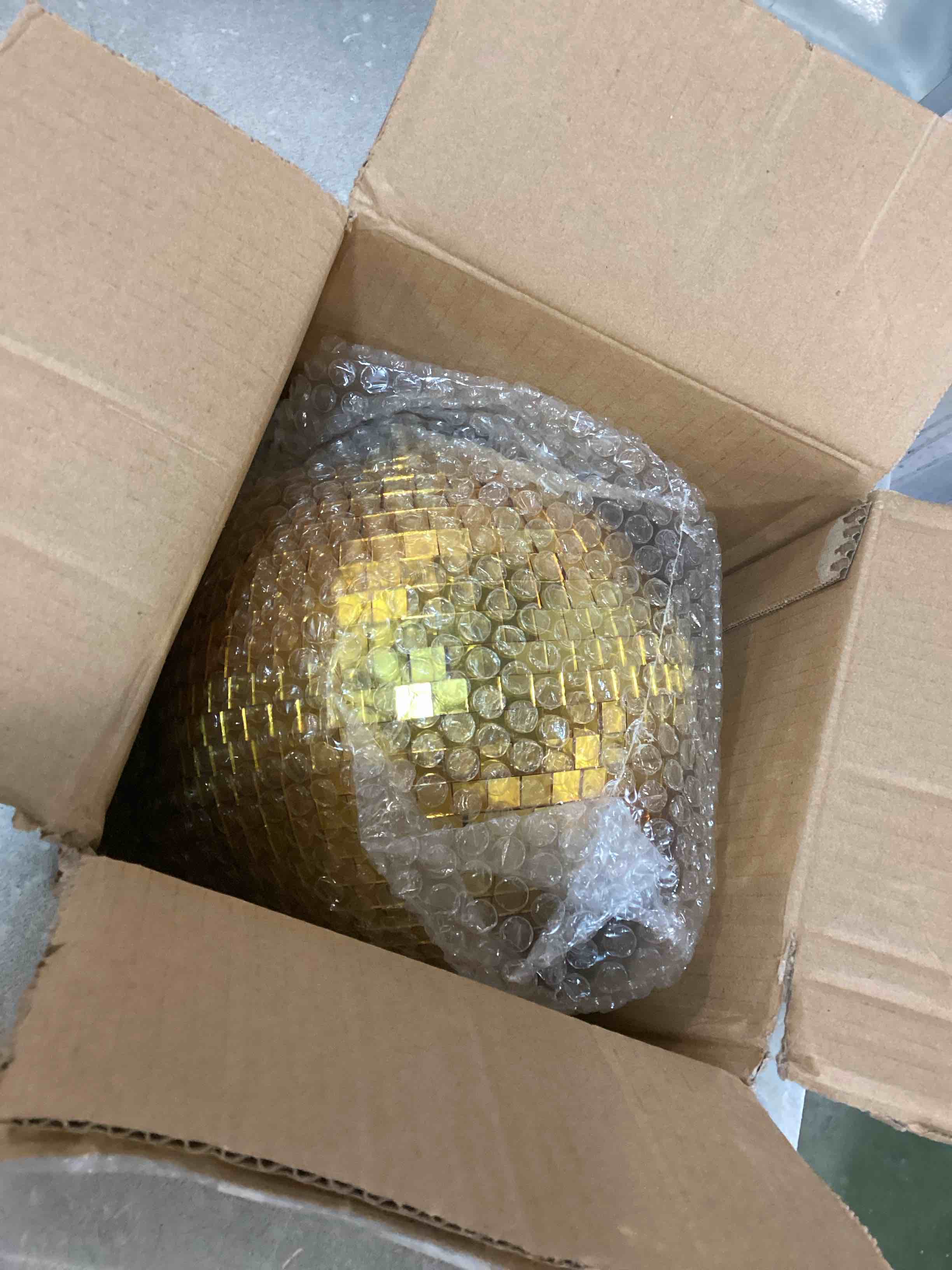 Mirror Ball, NuLink 8" Gold Disco DJ Dance Decorative Stage Lightning