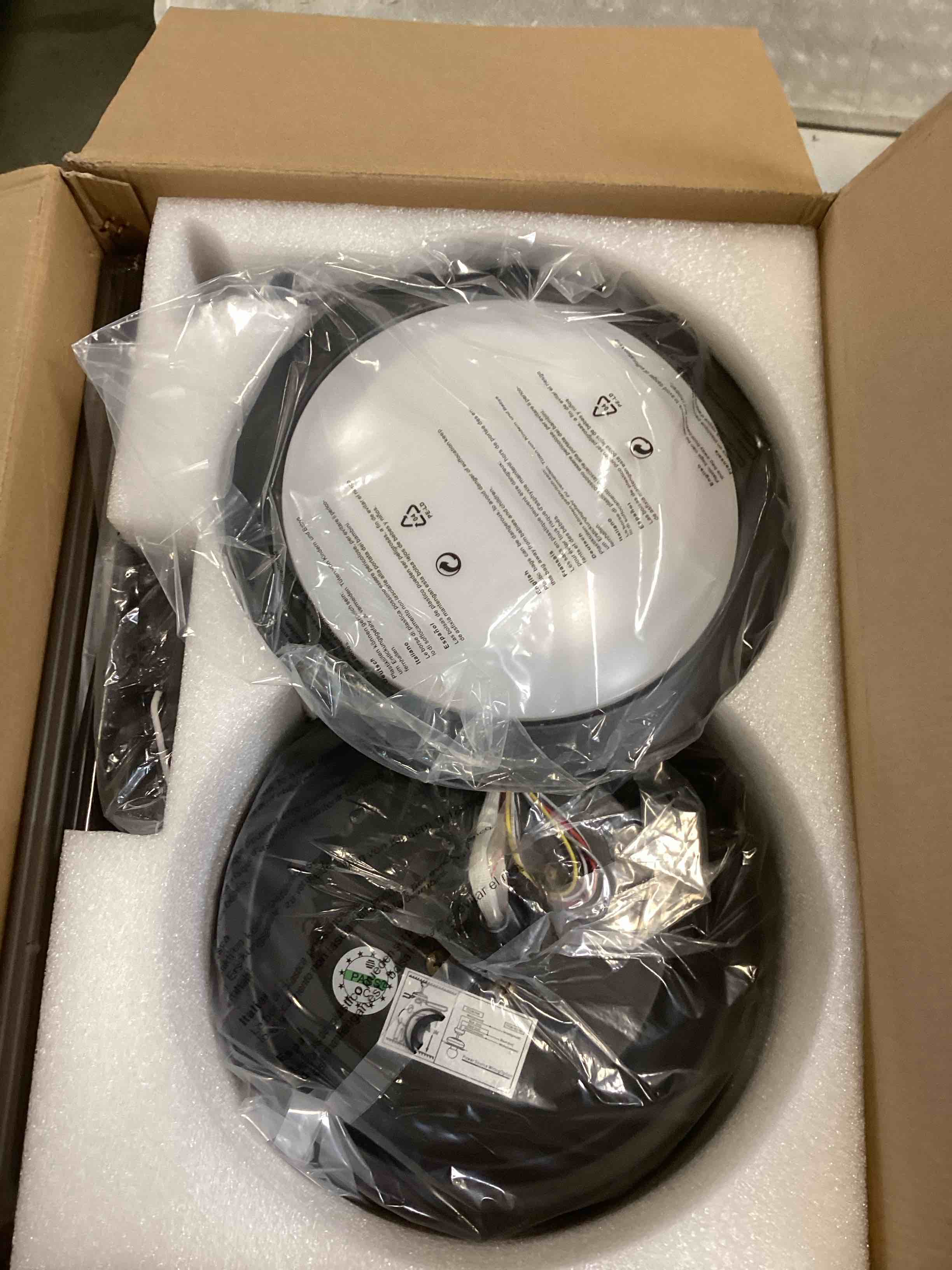 42" Black Ceiling Fans with Lights Modern Low Profile Ceiling Fan