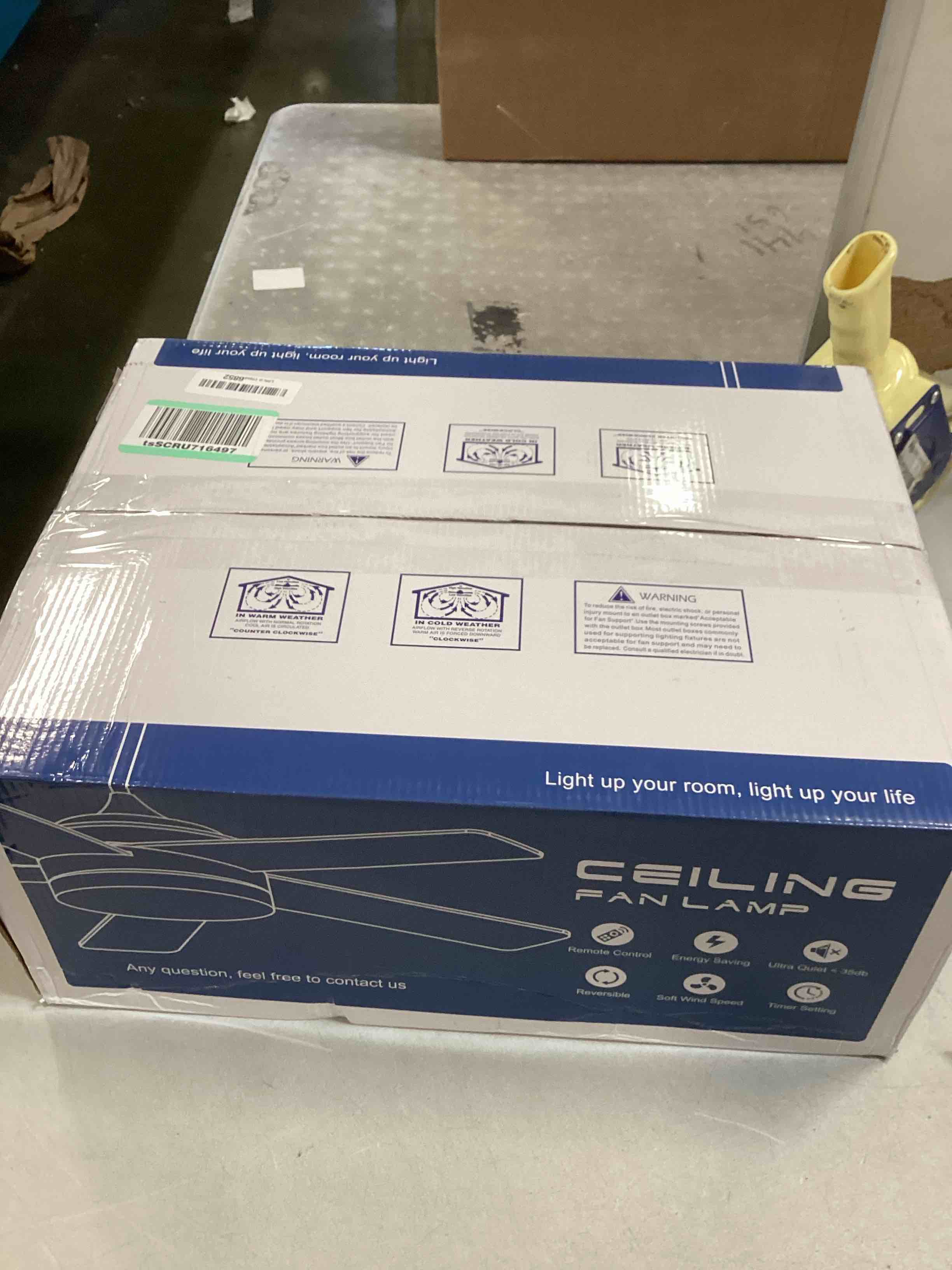 42" Black Ceiling Fans with Lights Modern Low Profile Ceiling Fan