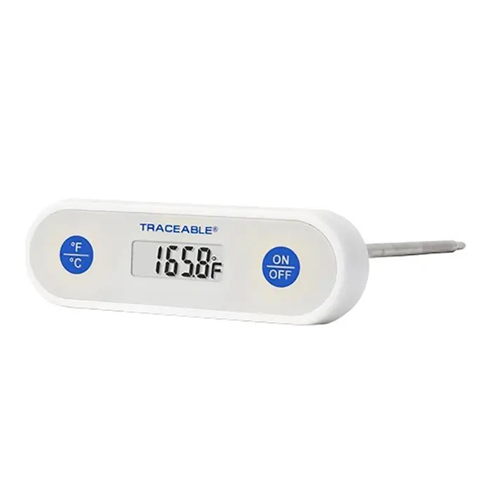 Ultra T-Bar Waterproof Food Thermometer, -58° to 536°F, NIST-Traceable Calibration, ±0.4°C Accuracy at Tested Points