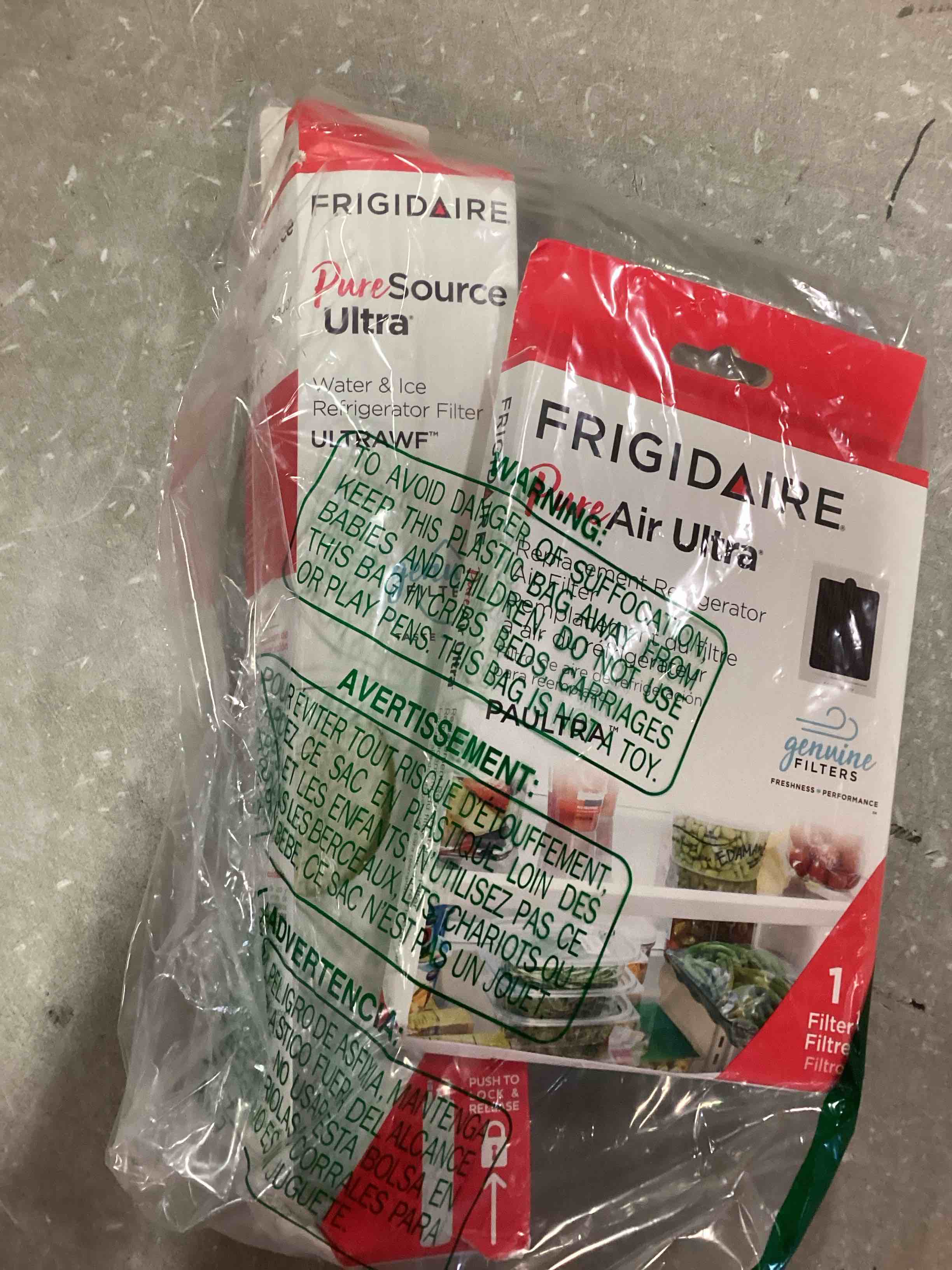 Frigidaire ULTRAWF Water Filter & PAULTRA Air Filter Combo