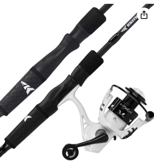 KastKing Crixus Fishing Rod and Reel Combo, Baitcasting Combo, IM6 Graphite Blank Rods,SuperPolymer Handle( reel only)