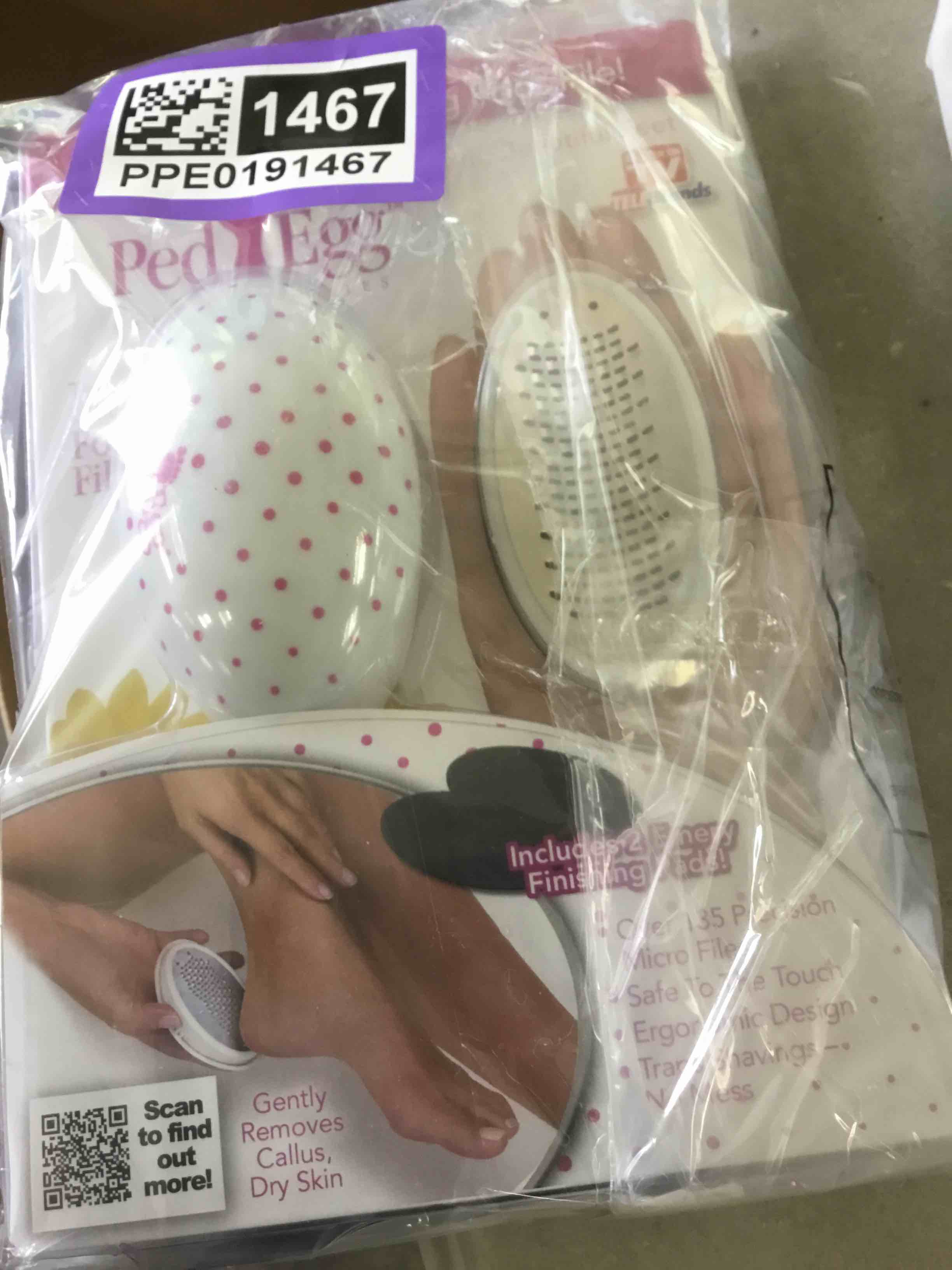 Ped Egg Pedicure Foot File, Colors may vary