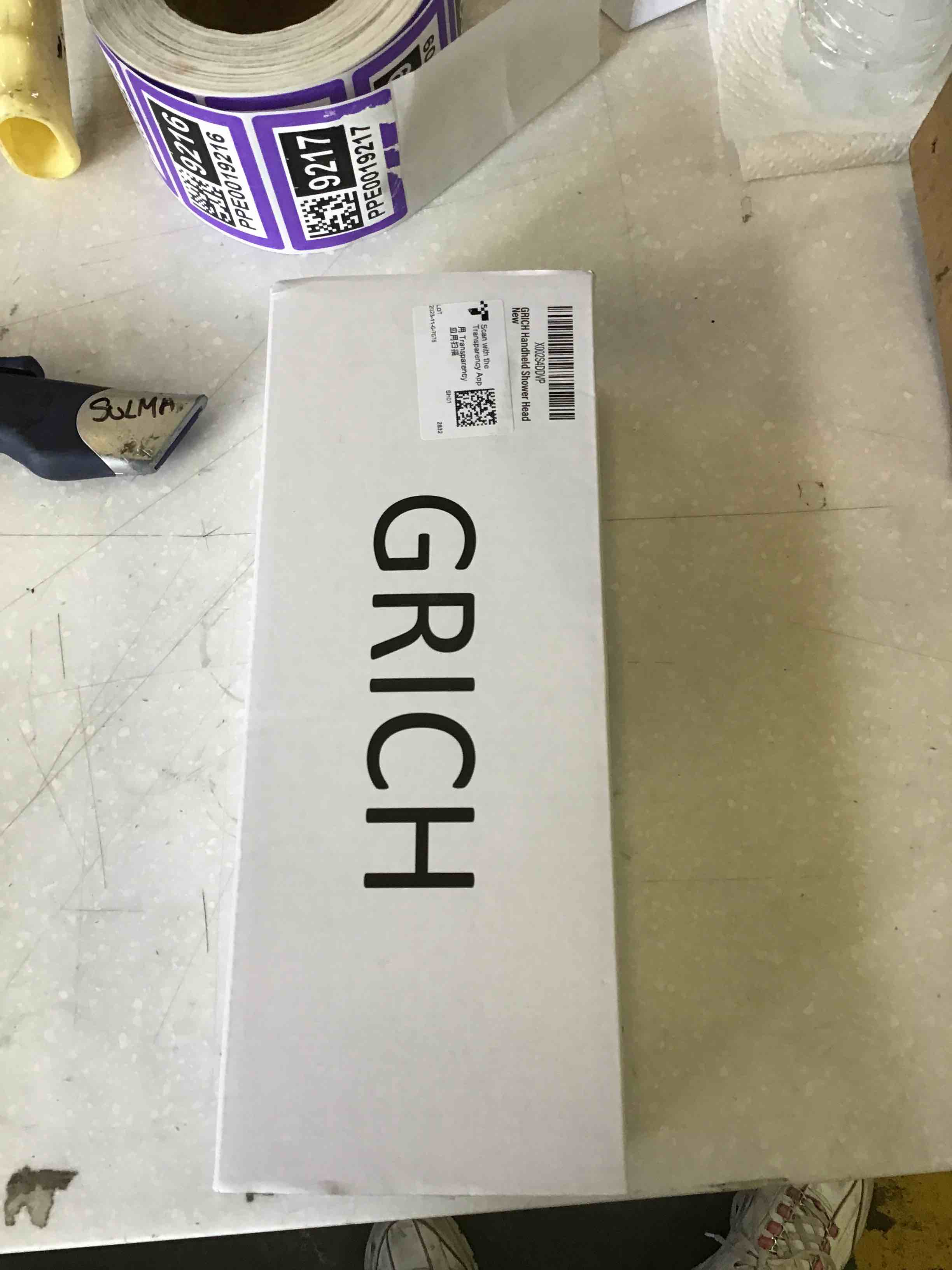 [ 2.5 GPM ] GRICH Shower Head with Handheld: 6 Spray Modes/Settings High Pressure Shower Heads with Stretchable 59" 304 Stainless Steel Hose and Multi Angle Adjustable Shower Bracket