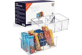 ClearSpace Storage Bins With Dividers