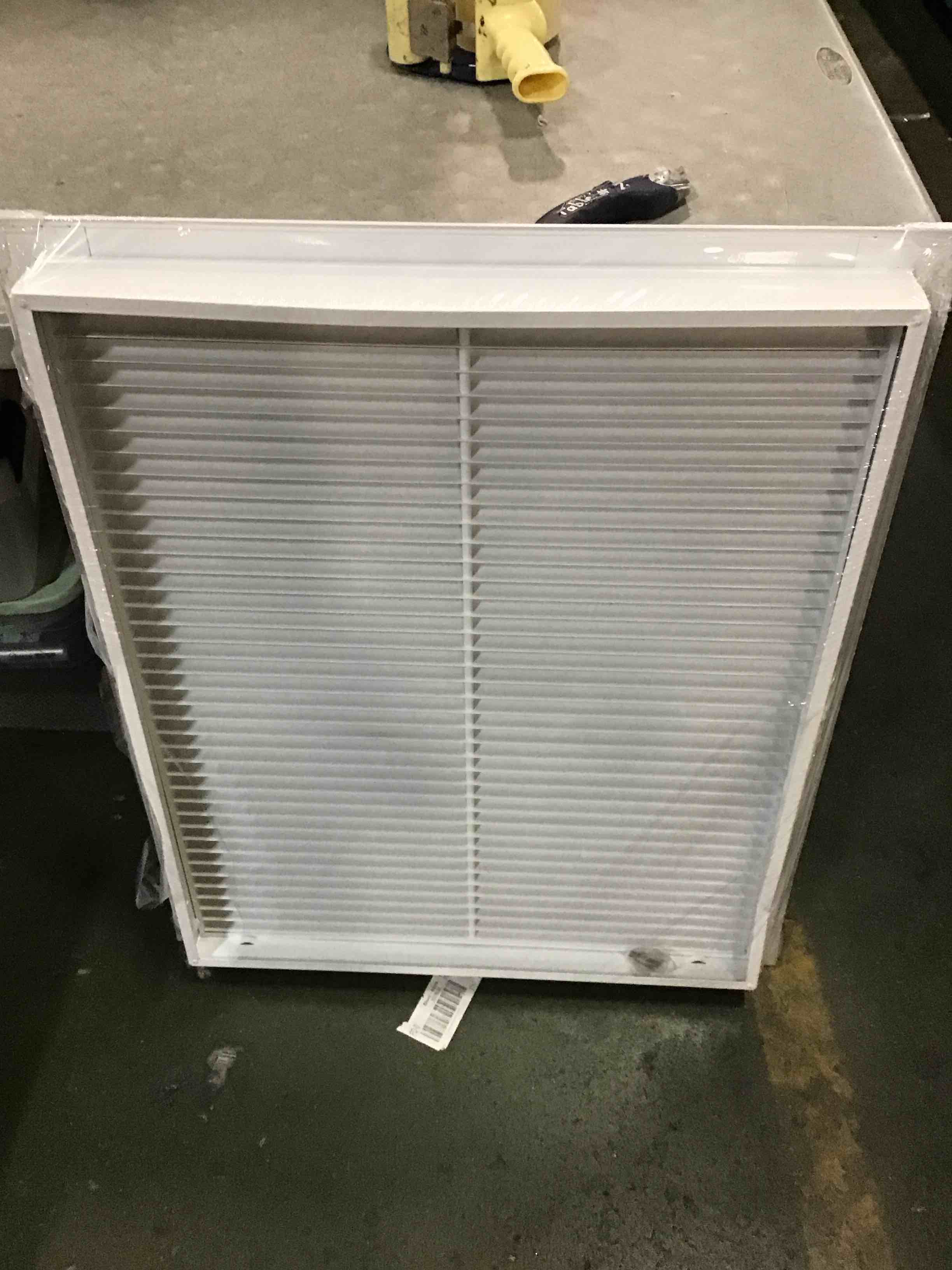 30" X 24" Aluminum Return Filter Grille - Easy Airflow - Linear Bar Grilles [Outer Dimensions: 31.75w X 25.75h]