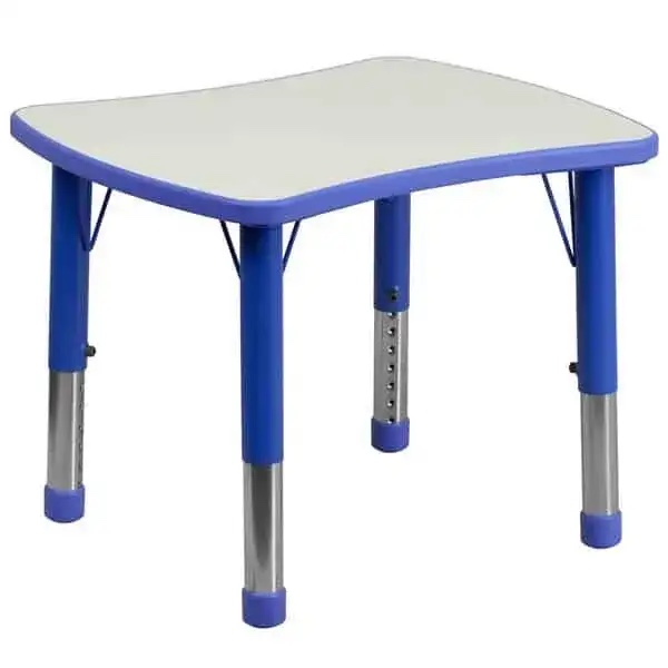 Flash Furniture YU-YCY-098-RECT-TBL-BLUE-GG Preschool Activity Table