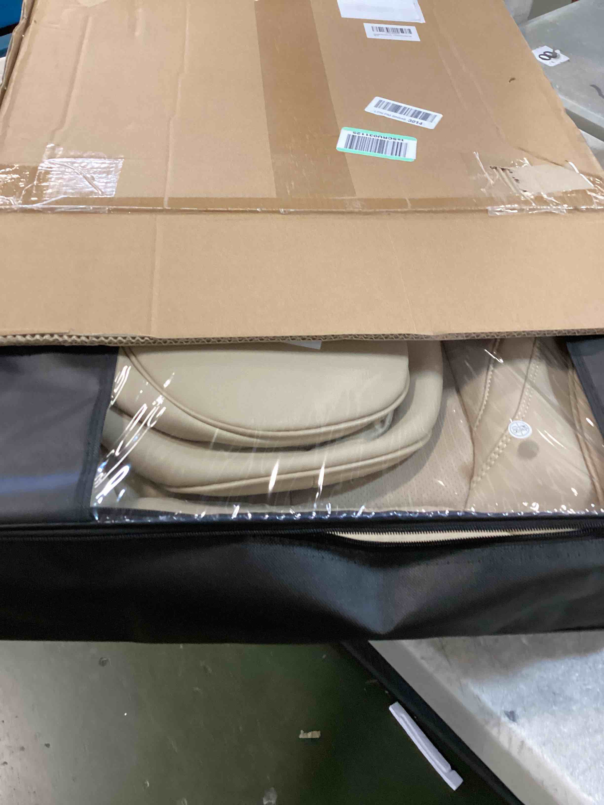 Coverado Seat Covers, Car Seat Covers Front Seats, Car Seat Cover, Car Seat Protector Waterproof, Car Seat Cushion Nappa Leather, Driver Seat Cover Beige Carseat Cover Universal Fit for Most Cars