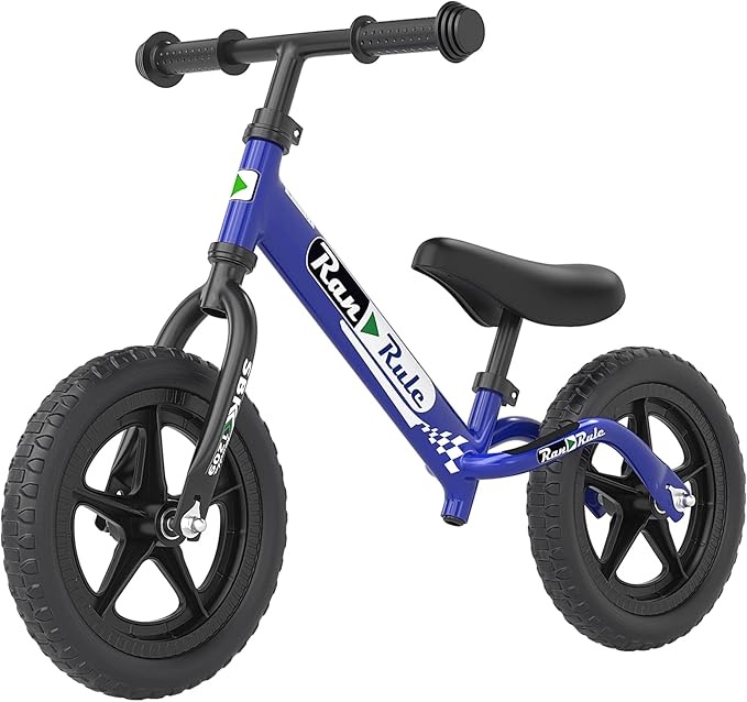 RANRULE Kid’s Balance Bike Freestyle Toddlers Balance Bike Kids Learning Bicycle 12 Inch Wheel with Handbrake for Boys Girls Ages 3-5 Years