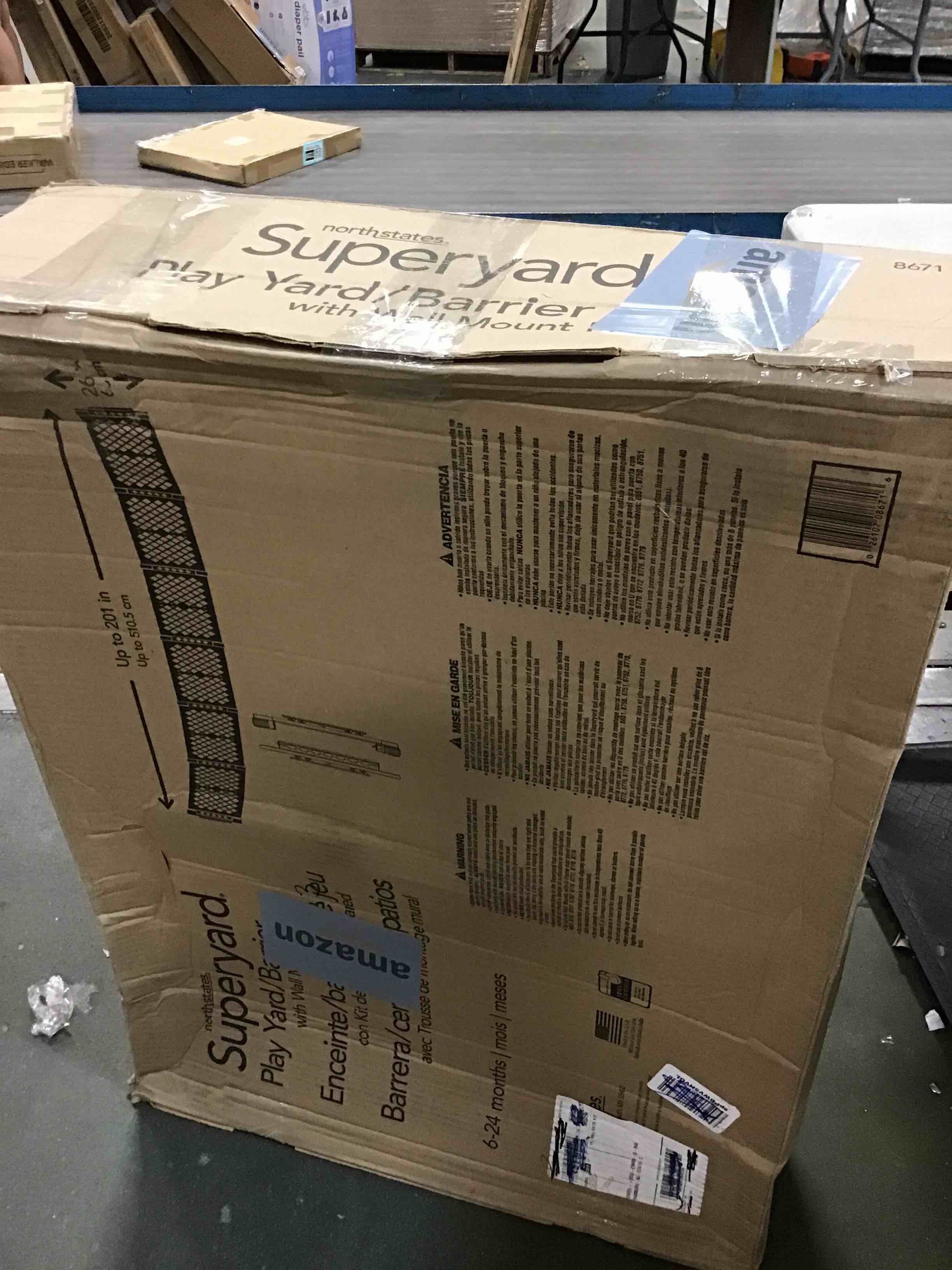 Toddleroo by North States Superyard 6 Panel Baby Play Yard. Playpen or