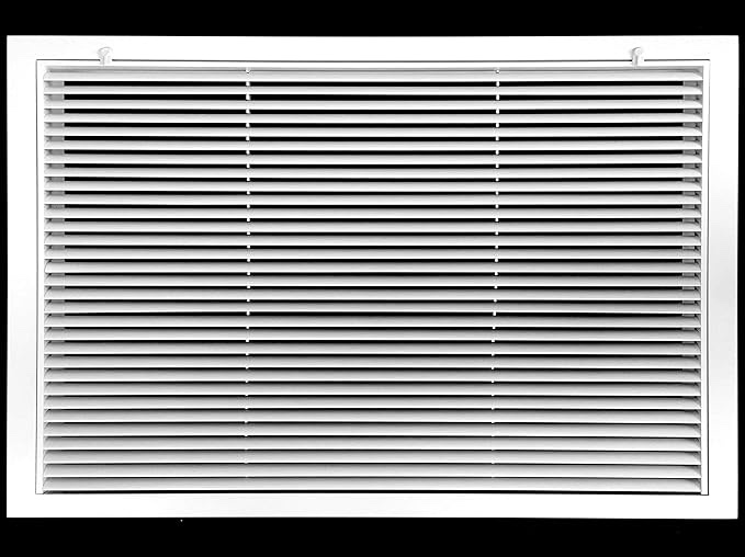 30" X 24" Aluminum Return Filter Grille - Easy Airflow - Linear Bar Grilles [Outer Dimensions: 31.75w X 25.75h]