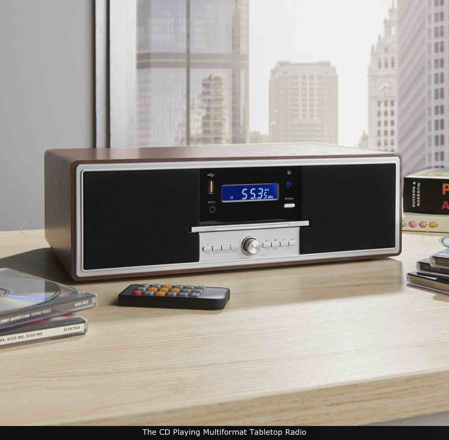 The CD Playing Multiformat Tabletop Radio