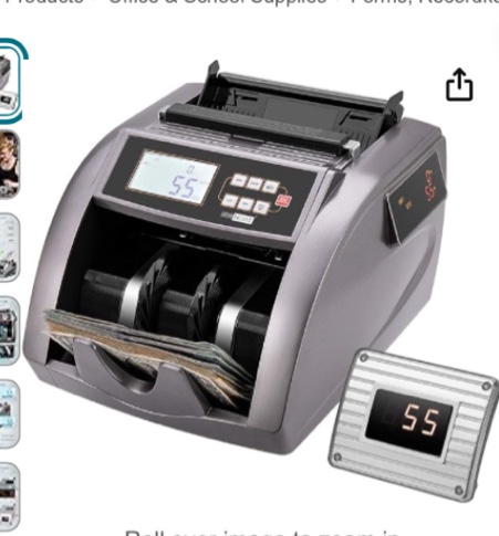 VIVOHOME Money Counter UV/MG/IR Counterfeit Detection Bill Counting Machine with LED Display ADD/Batch Modes 900 Bills Per Minute