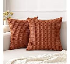 Beige Knitted Throw Pillow Covers 18 ×18 (2 Pieces), Decorative Pillow Cover for Couch Bed Living Room Square Cotton Pillow Cases with Zipper Beige 18"×18"