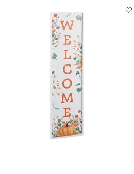 Linden Street Led Welcome Thanksgiving Outdoor Porch Leaner pink 