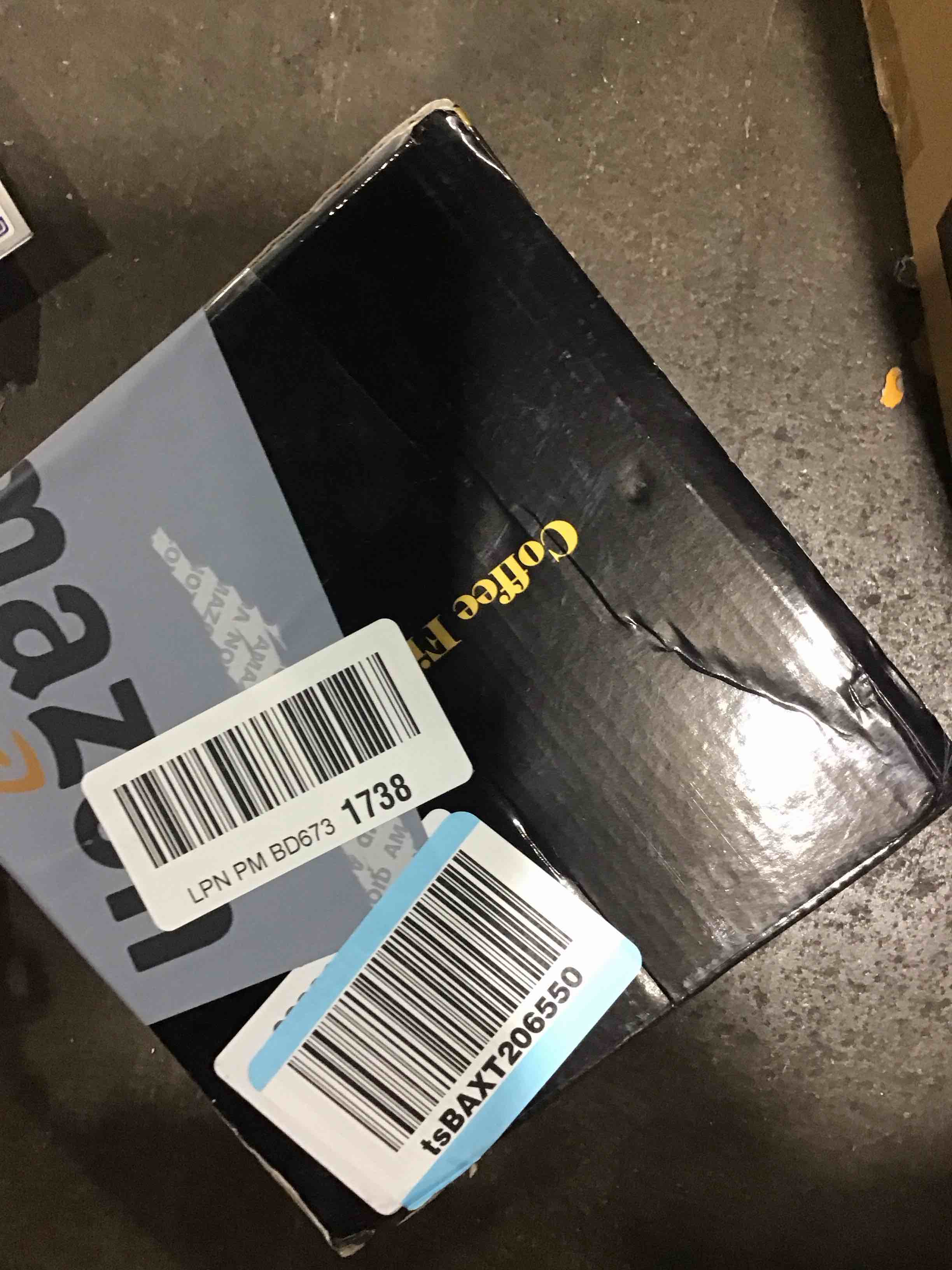 Stand Coffee Filter Holder, Walnut and Brass Coffee Filter Storage