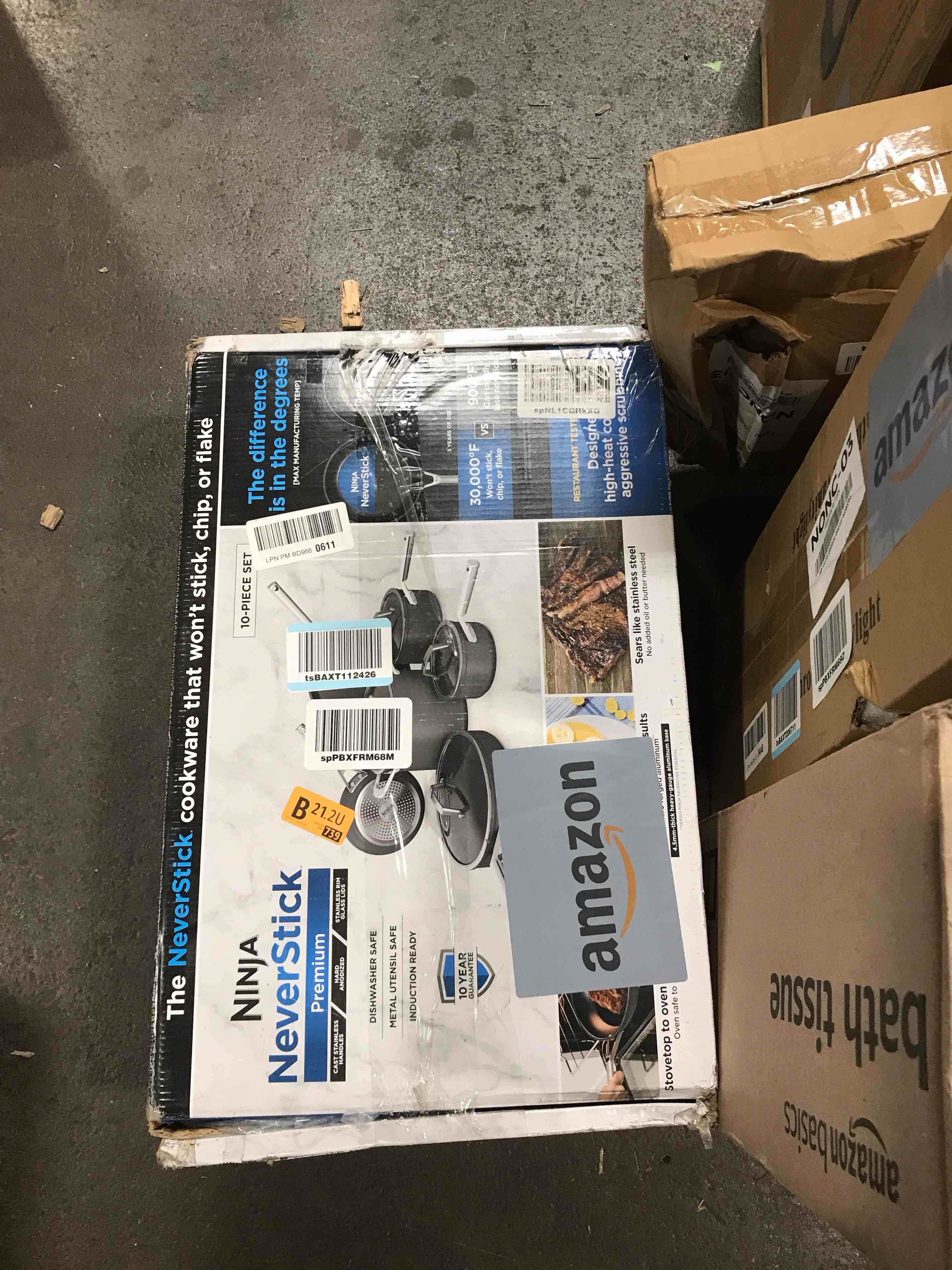 Ninja NeverStick Premium HardAnodized 10 Piece Pots & Pans Set