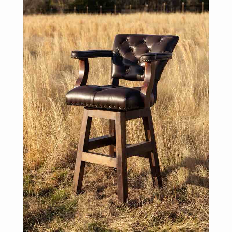 ADORA furniture. Trophy yolk white crock 30 inch swivel barstool. Picture someone a lot photo.