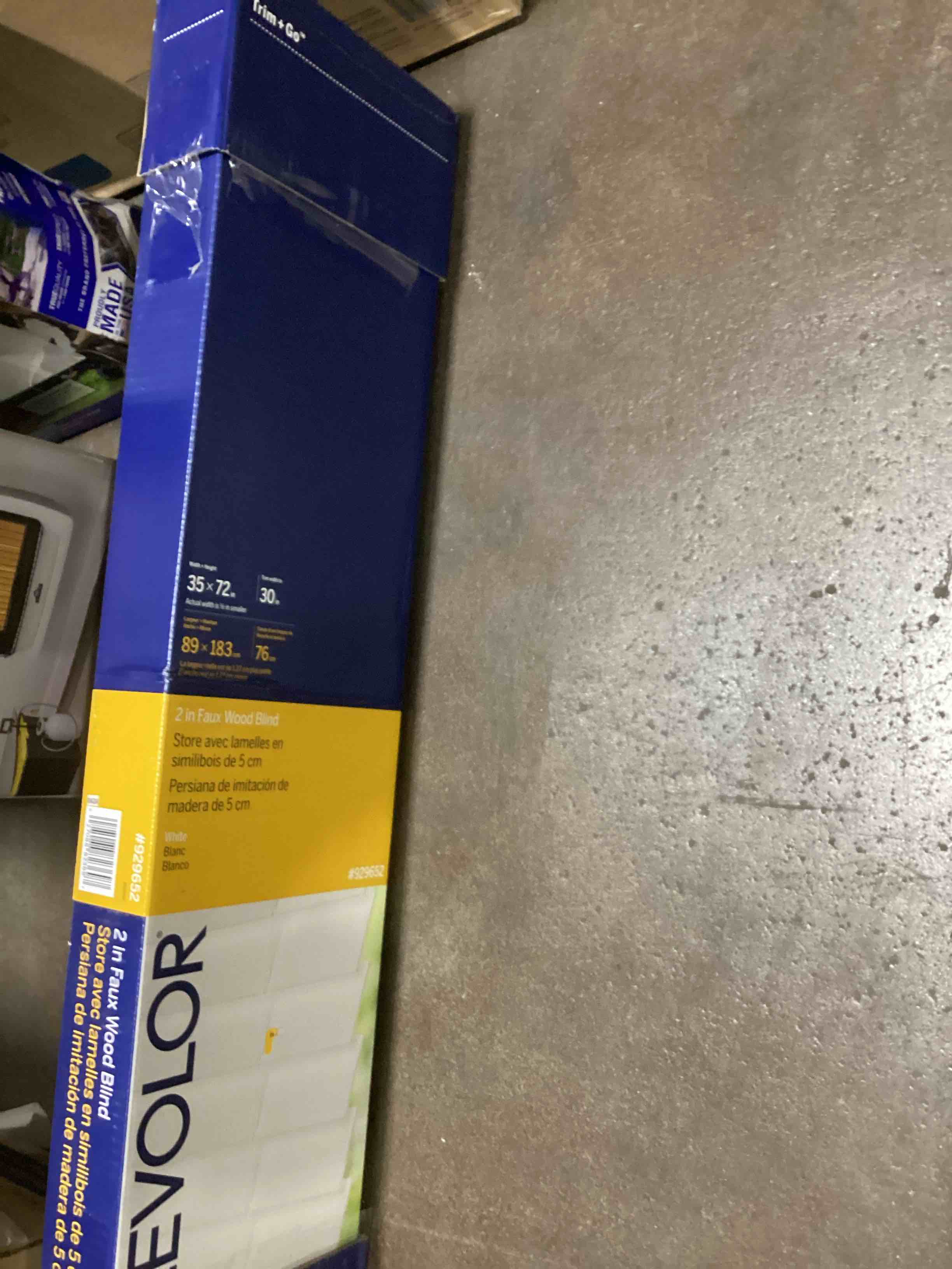 LEVOLOR Foux Wood Blinds 2-in White 35 x 72 in. Includes hardware NEW 