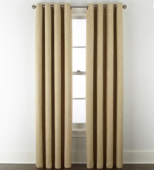 Linden Street Bayshore Energy Saving 100% Blackout Grommet Top Single Curtain Panel