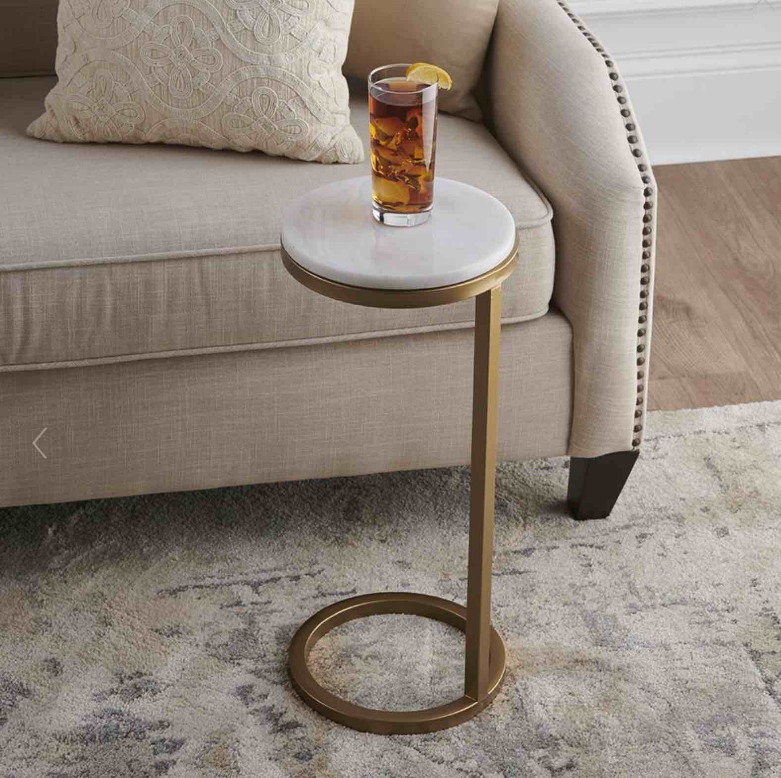 The Tight Space Marble Drink Table