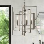 Hessle 4 - Light Square / Rectangle Pendant