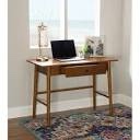 Brock Wood Midcentury Modern Desk With One drawer