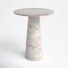 Daktari Tall Round Marble Accent Table