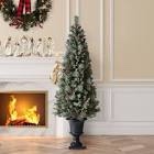 6' Lighted Pine Artificial Christmas Tree