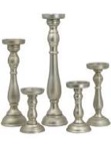 Pillar Candle Holders - Set of 5