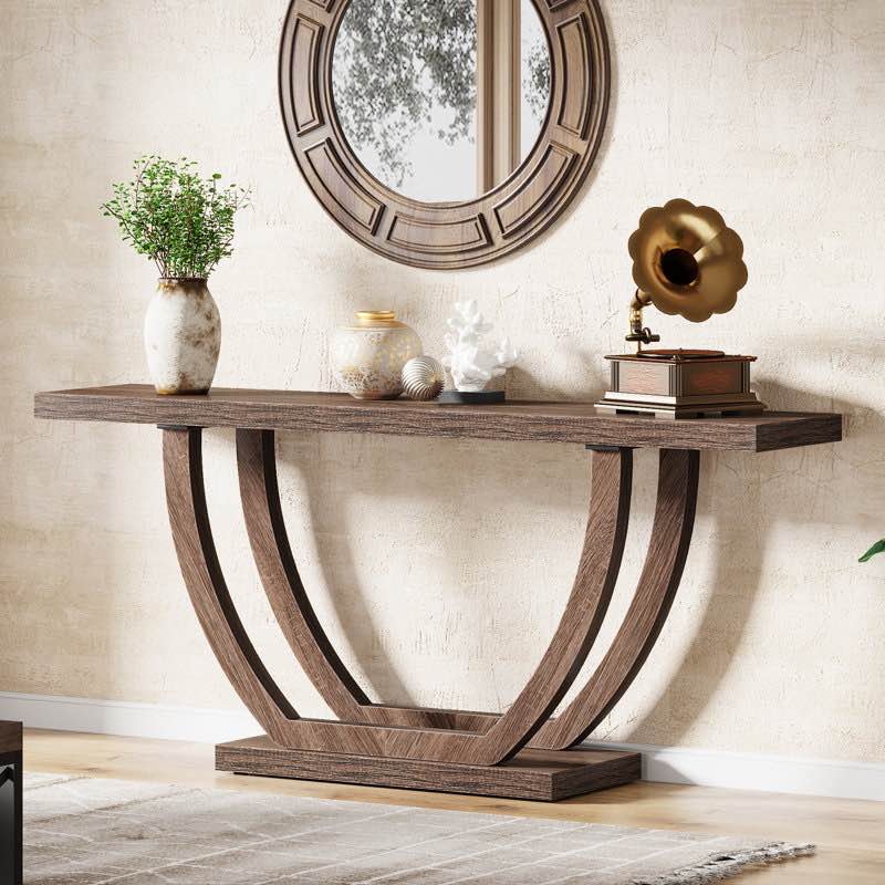 Rahmel 62.99" Long Console Table, Industrial Entryway Table