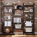 17 Stories Bookcases And Bookshelves Triple Wide 5 Tiers Industrial Bookshelf, Large Etagere Bookshelf Open Display Shelves With Metal Frame For Living Room Bedroom Home Office