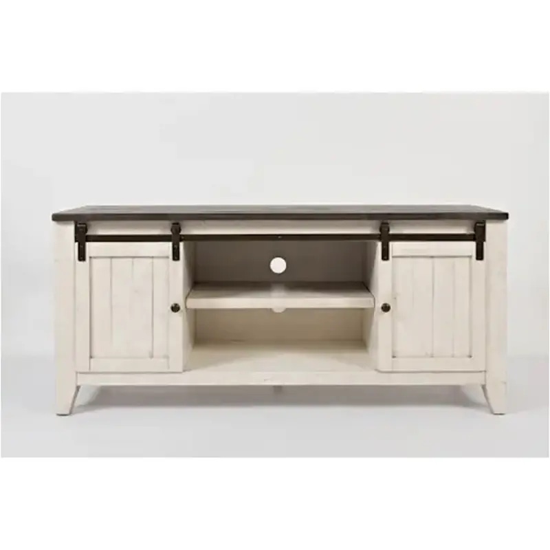 jofran 60 inch barn door media console w/stand